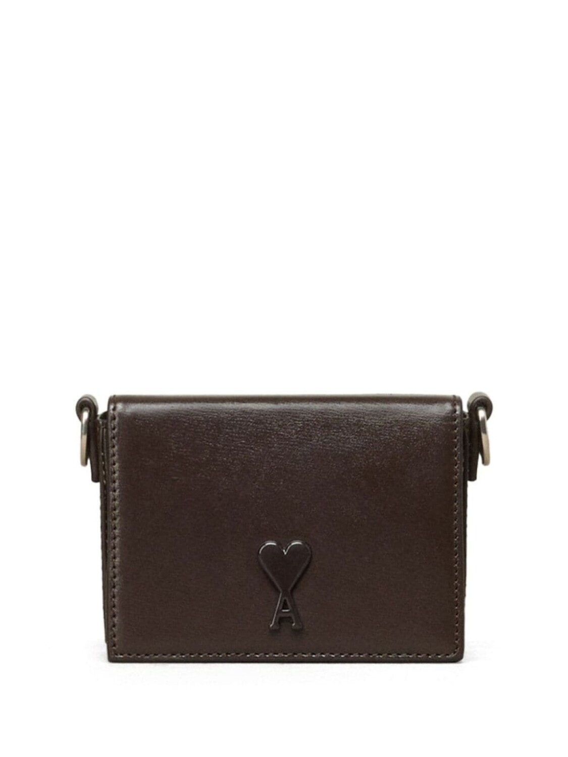 

AMI Paris сумка с монограммой Ami de Coeur, коричневый