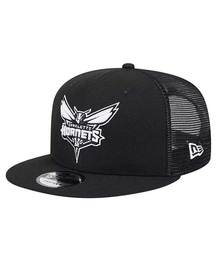 

Мужская черная кепка Charlotte Hornets Evergreen 9FIFTY Trucker Snapback New Era, черный