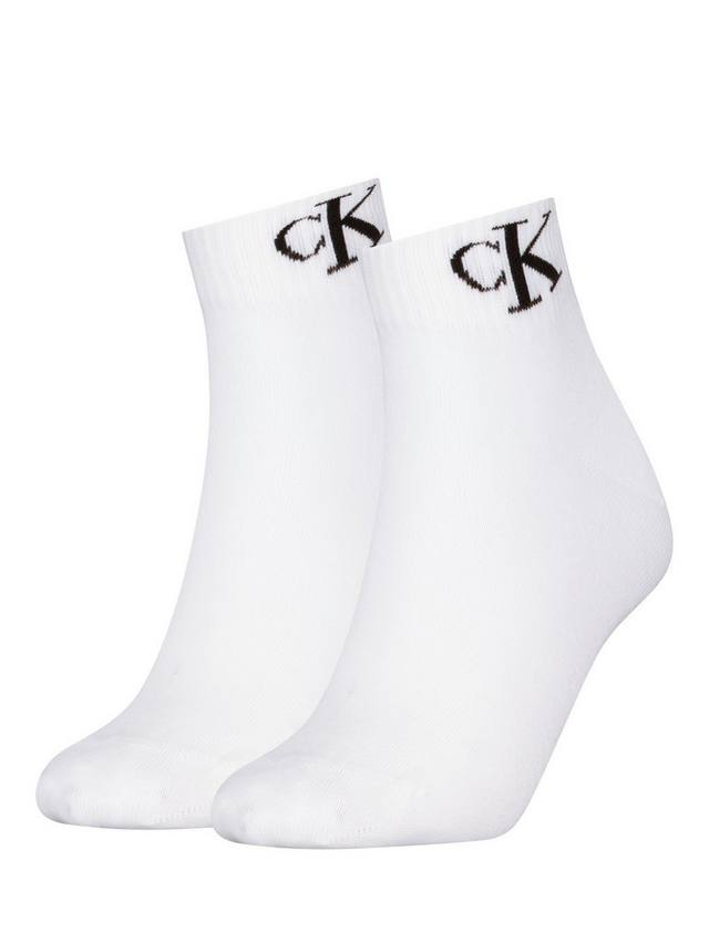 

Низкие носки Quarter Calvin Klein, Pack of 2, White