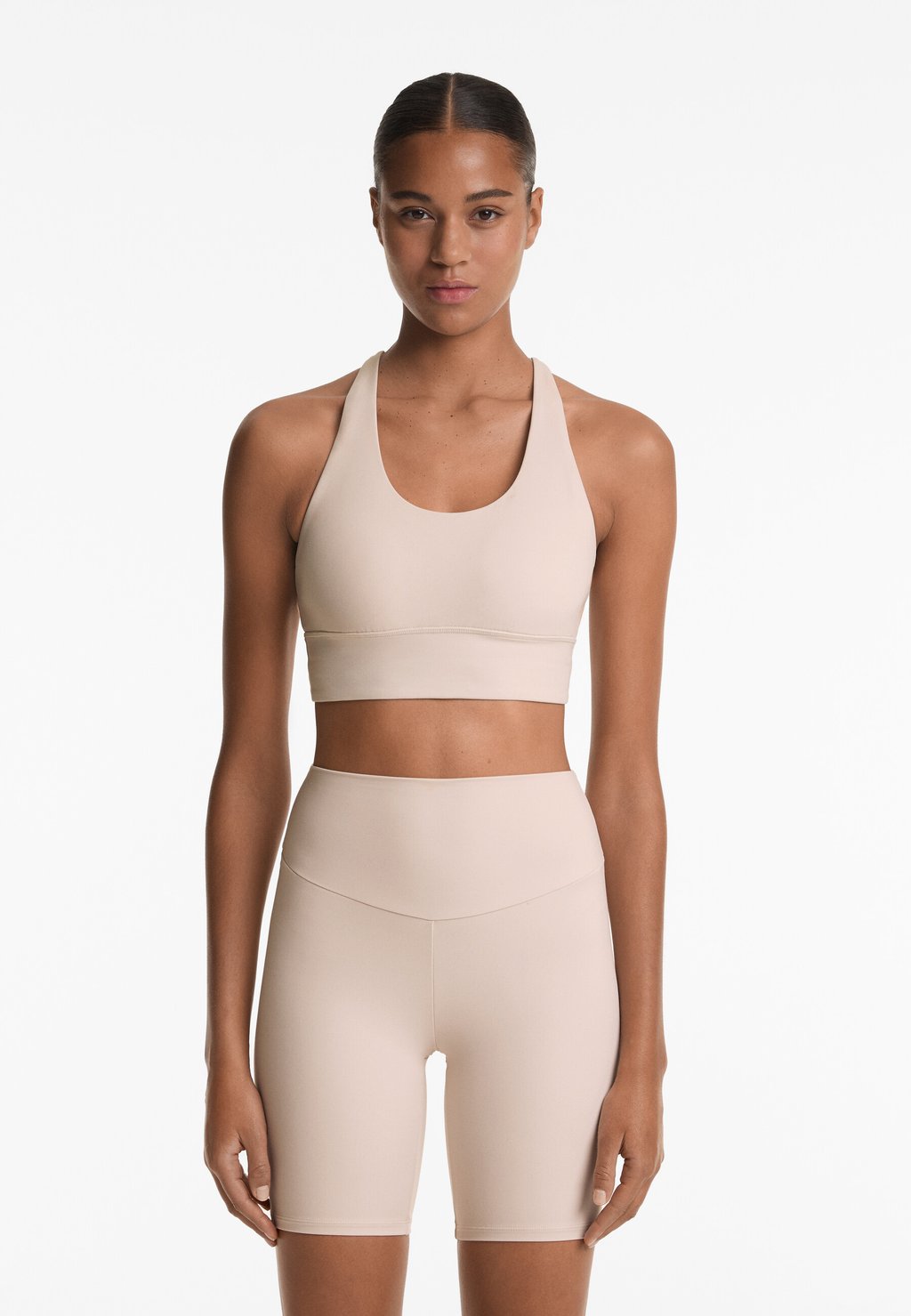

Спортивный бюстгальтер с легкой поддержкой STRAPPY BACK OYSHO, цвет Mottled Light Yellow