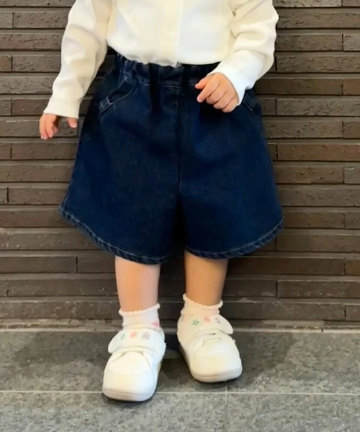 Растягивающиеся джинсовые шорты-юбка (baby size) Comme Ca Ism, Indigo