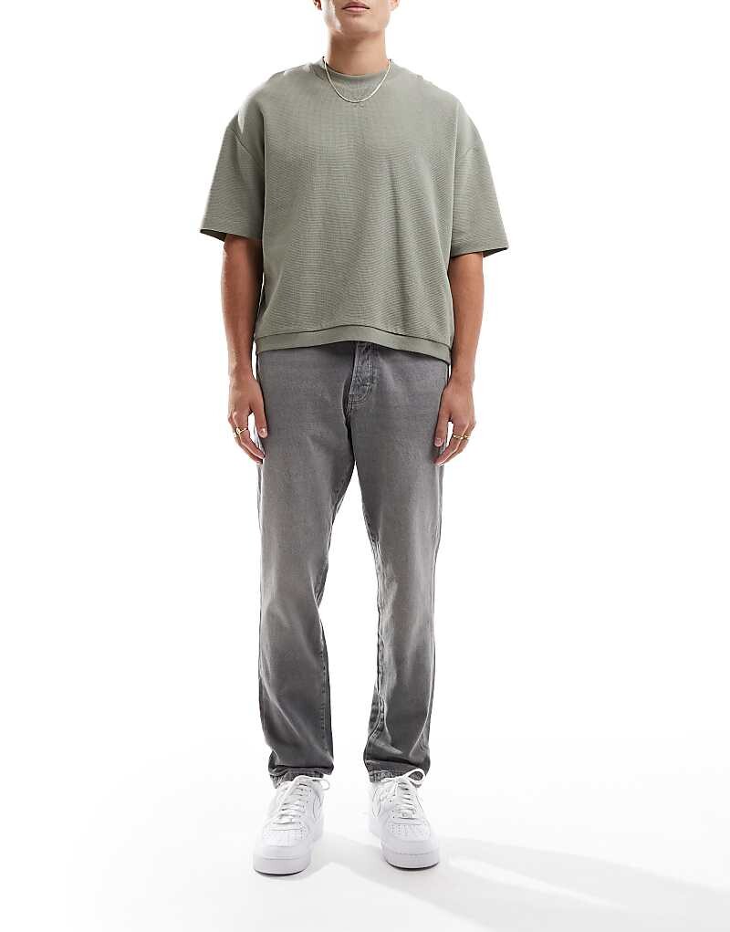 

ONLY & SONS – Yoke – Зауженные джинсы серого цвета