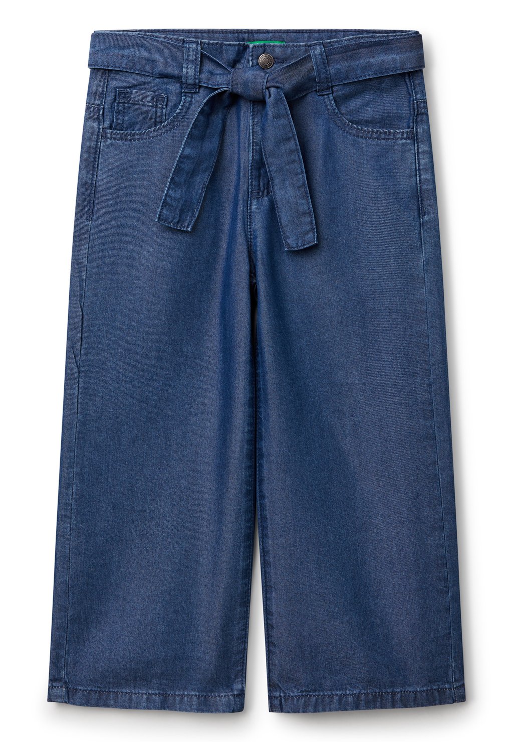 

Джинсы WIDE WITH BELT United Colors of Benetton, темно-синий