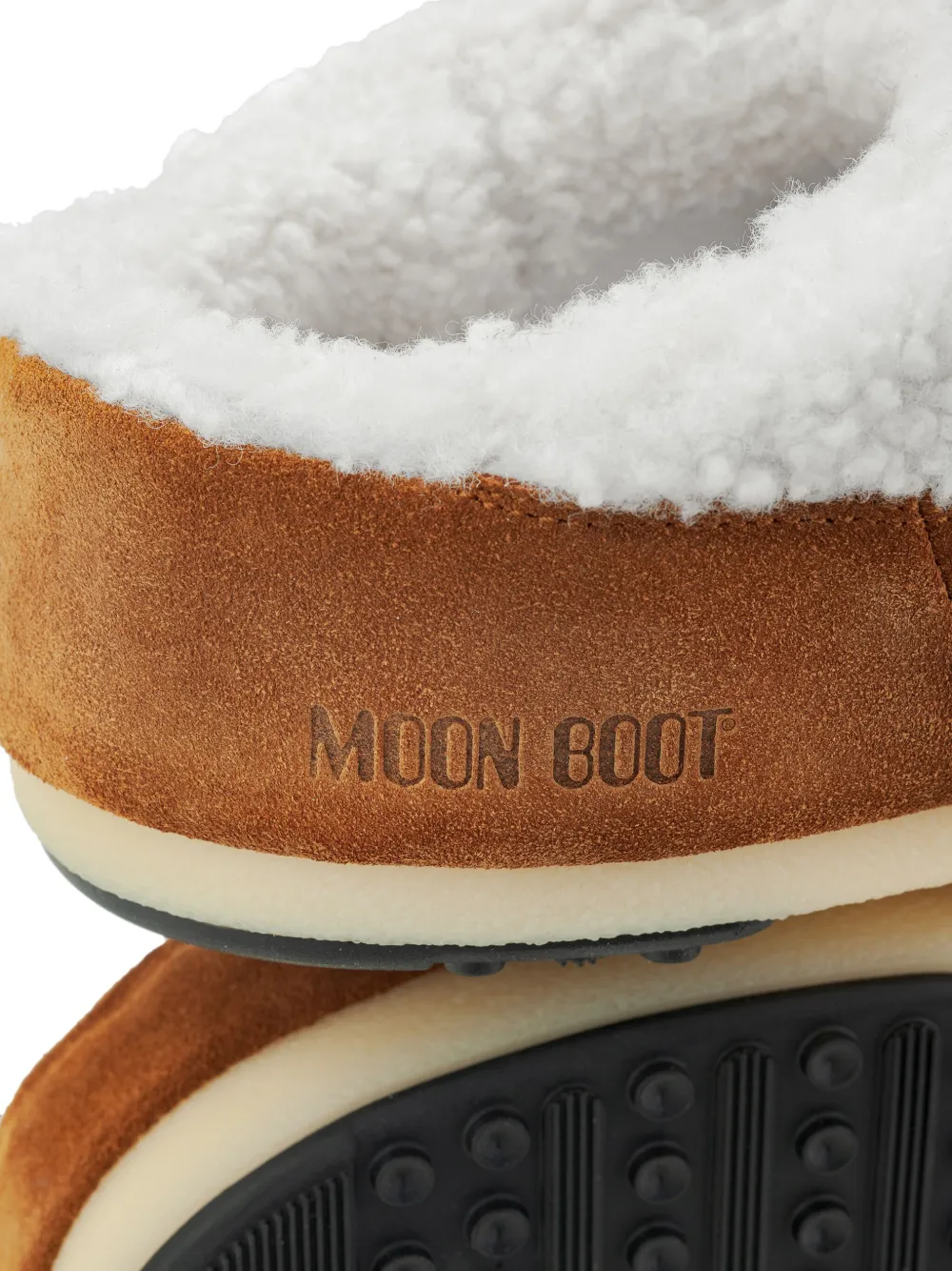 Слиперы из искусственного меха Moon Boot Kids, коричневый — фото 2