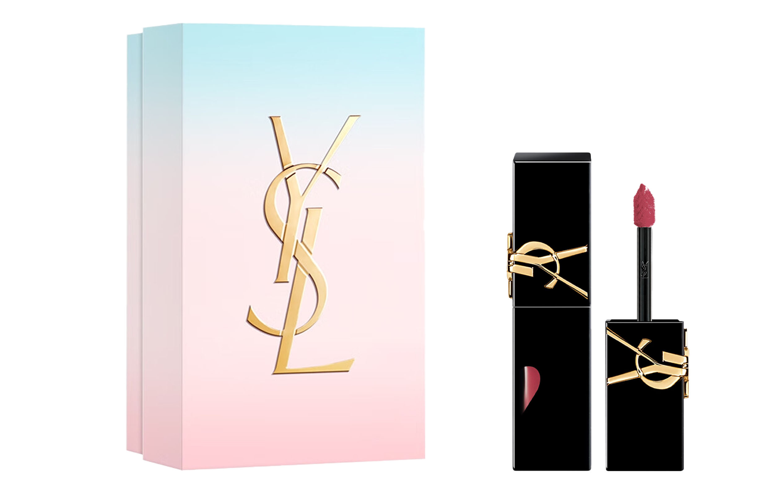 SAINT LAURENT Twilight Daybreak Mirror Finish Black Tube жидкая помада с зеркальным финишем, увлажняющая, питательная, легко растушевывается, 5,5 мл — фото 4