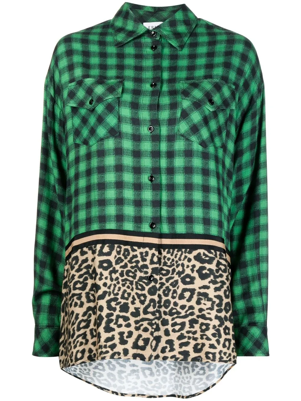 

Рубашка в клетку Ermanno Scervino, зеленый