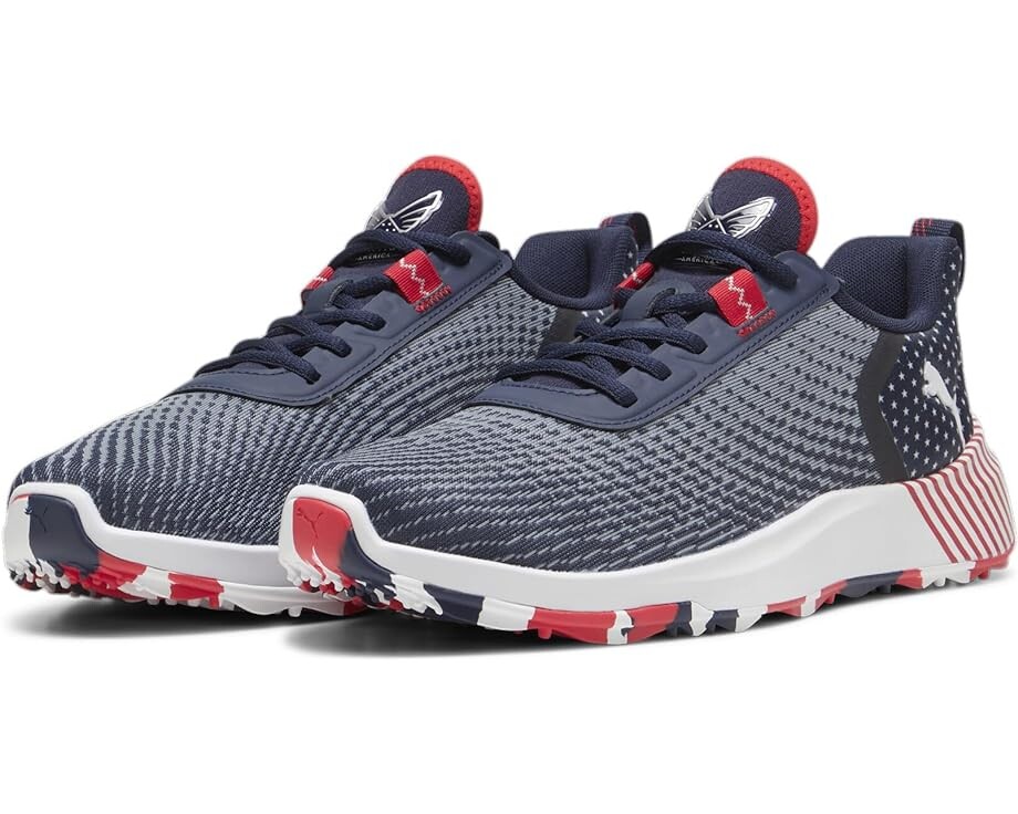 

Кроссовки PUMA Golf Puma X Volition Fusion Crush Sport, цвет Deep Navy/Strong Red/Puma White