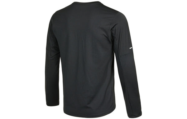 Футболка Men's Nike Reflective Logo Training Sports Running Long Sleeves Black T-Shirt, черный — фото 2