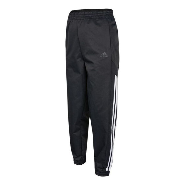 

Спортивные штаны (WMNS) adidas Solid Color Side Stripe Printing Elastic Waistband Sports Pants/Trousers/Joggers Autumn Black, черный