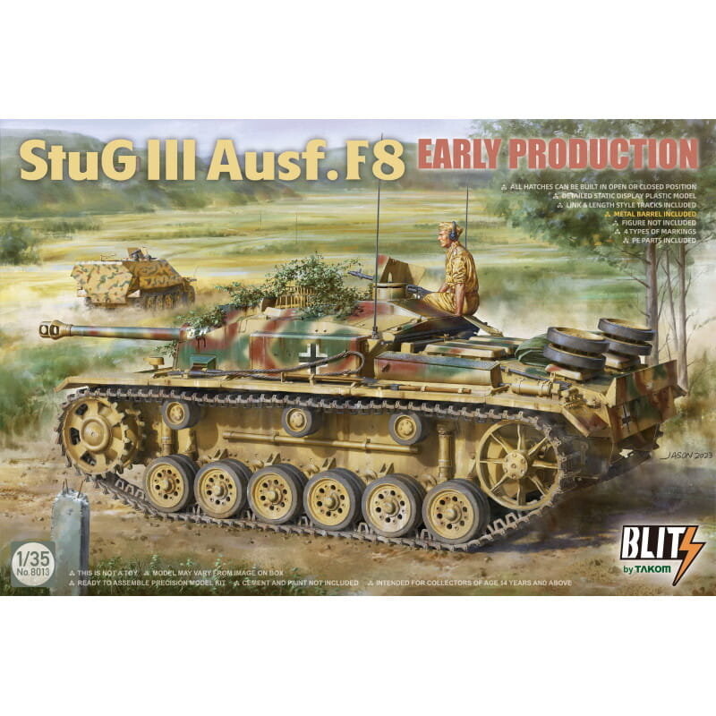 

Штуг III Ausf. F8 Раннее производство 1:35 Таком 8013 Takom