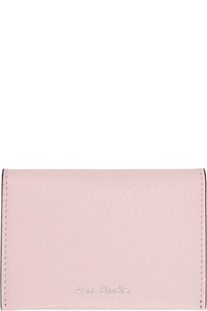 

Визитница из розовой кожи Acne Studios