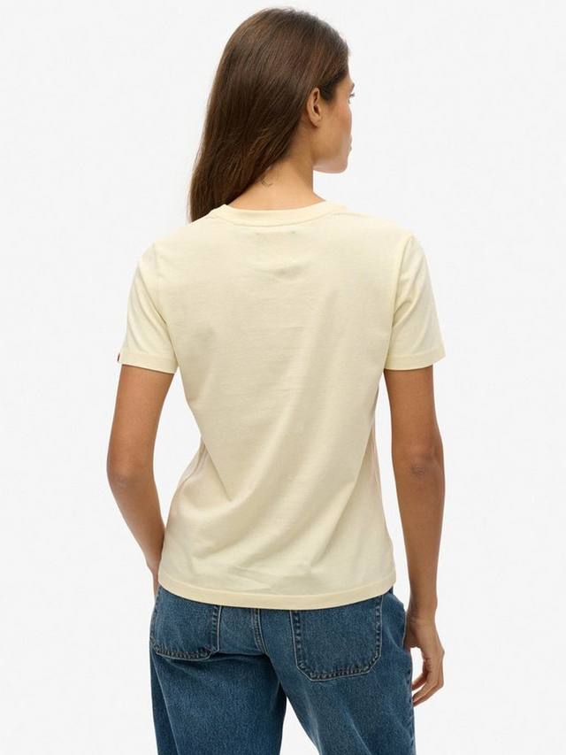 Винтажная футболка с неоновым логотипом Superdry, Urban Cream — фото 2