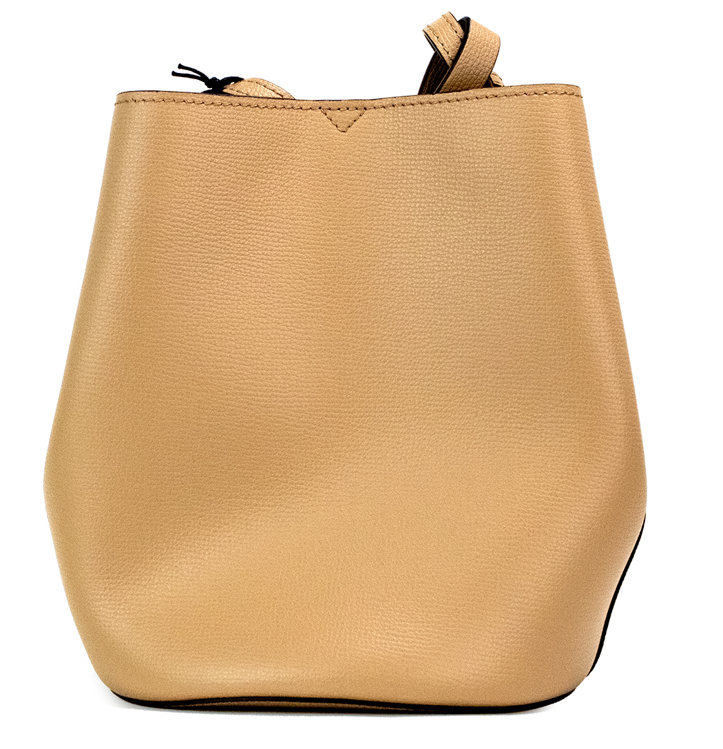 

Сумка-ведро Lorne Small Camel Haymarket Check из кожи Pebble Burberry
