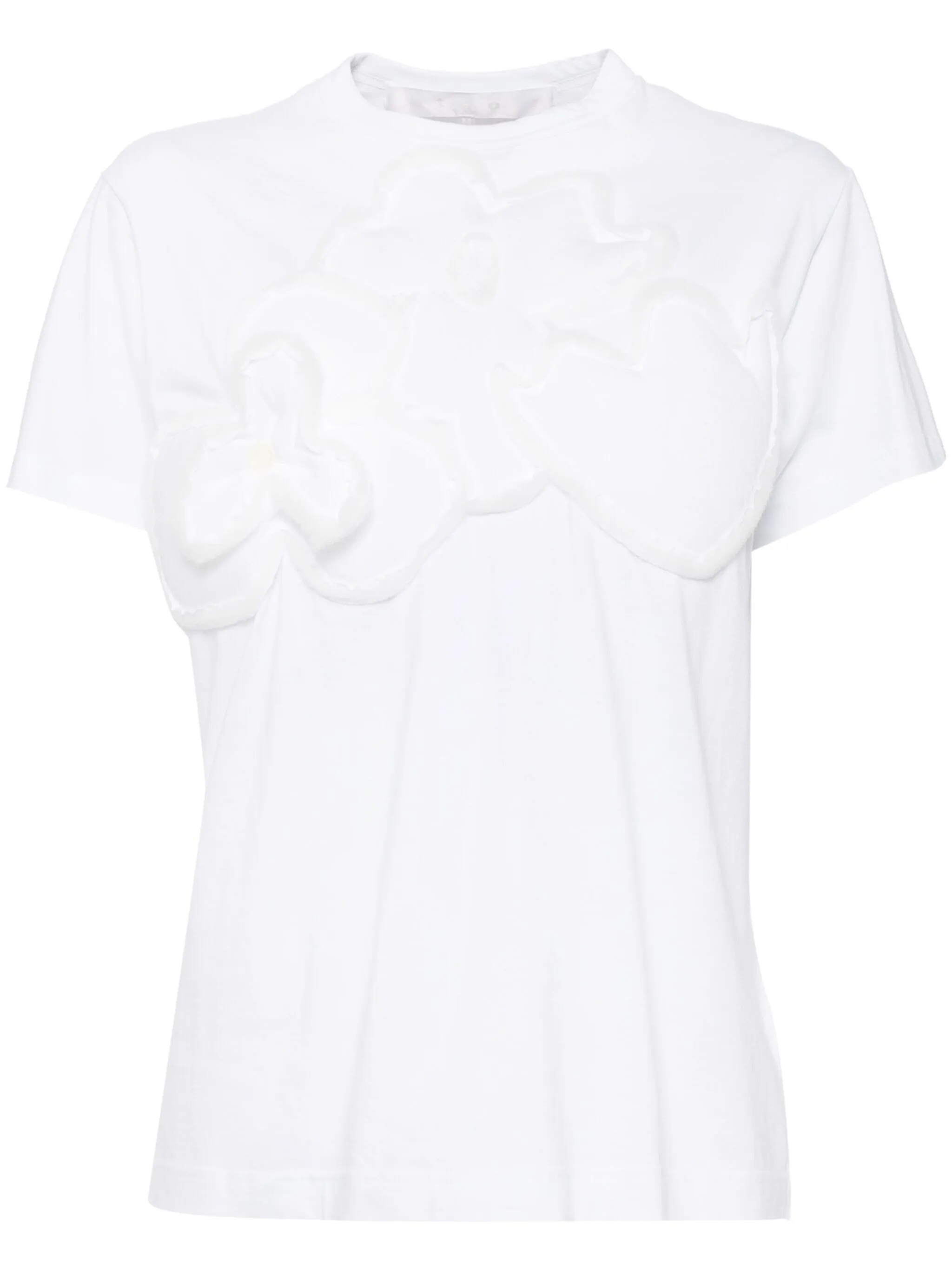 

Футболка с цветочным декором Comme Des Garçons Tao, белый