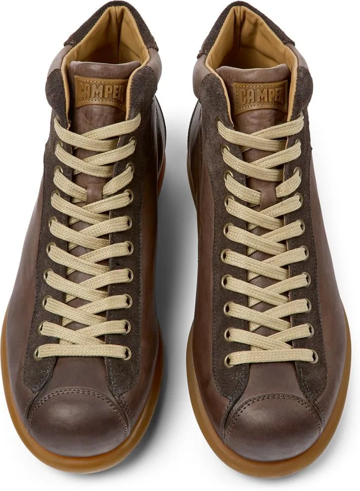 Кроссовки CAMPER, Pelotas Ariel 33766-068 мужские, гладкая кожа, размер EU 39, серый (Soweto Bosf, Grunge Neg/Ariel Neg) — фото 4