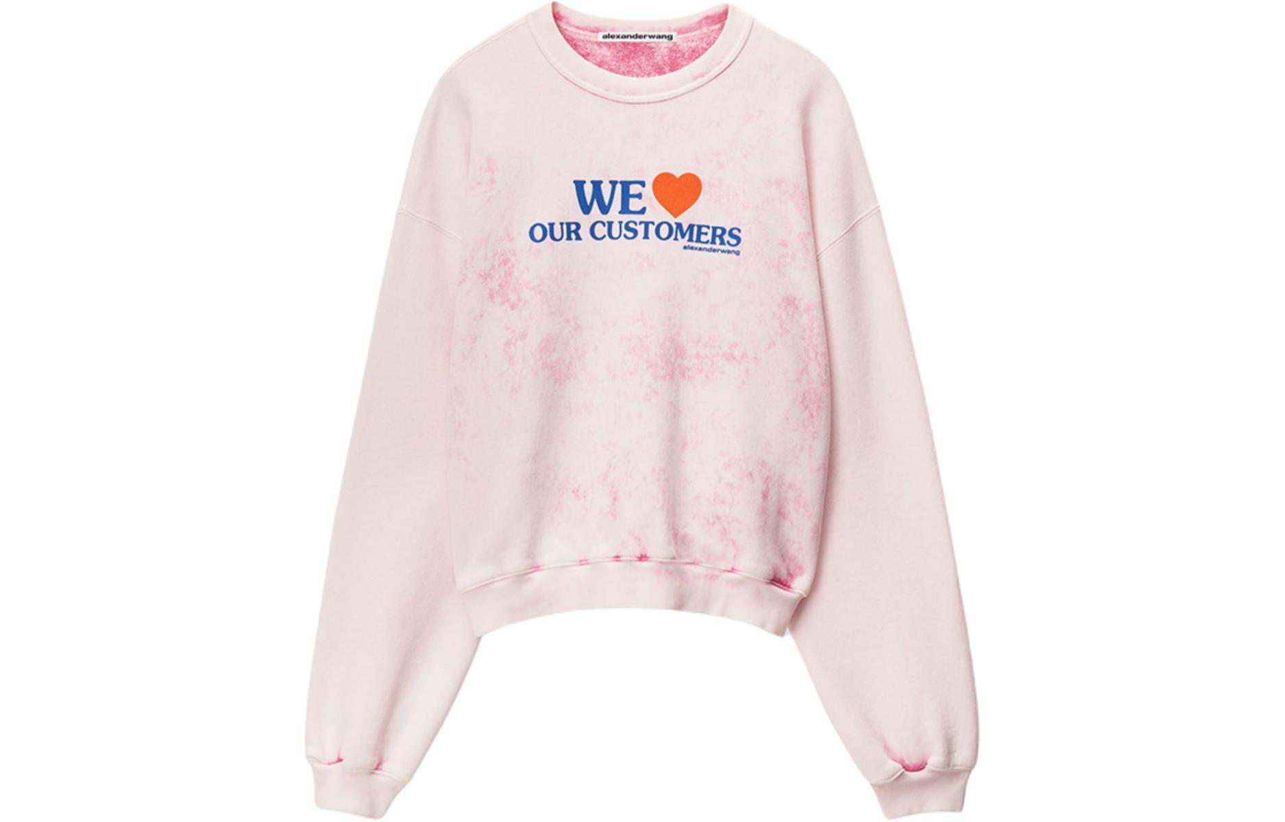 Толстовка Love Our Customers Alexander Wang, светло-розовый — фото 3