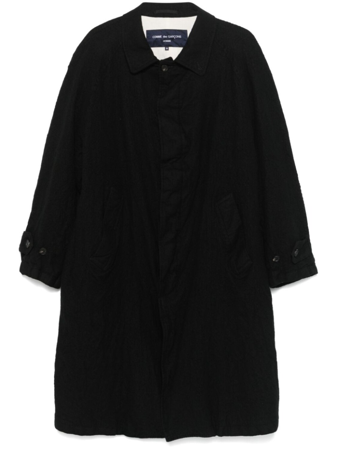 

Comme des Garçons Homme пальто с потайной застежкой, черный