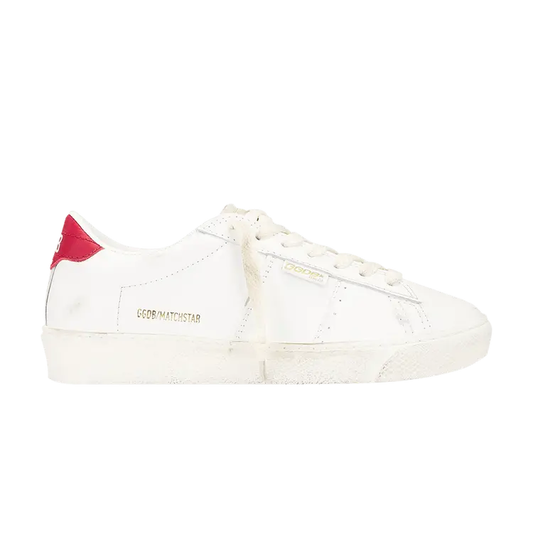 Кроссовки Golden Goose Deluxe Wmns Match Star White Red, белый