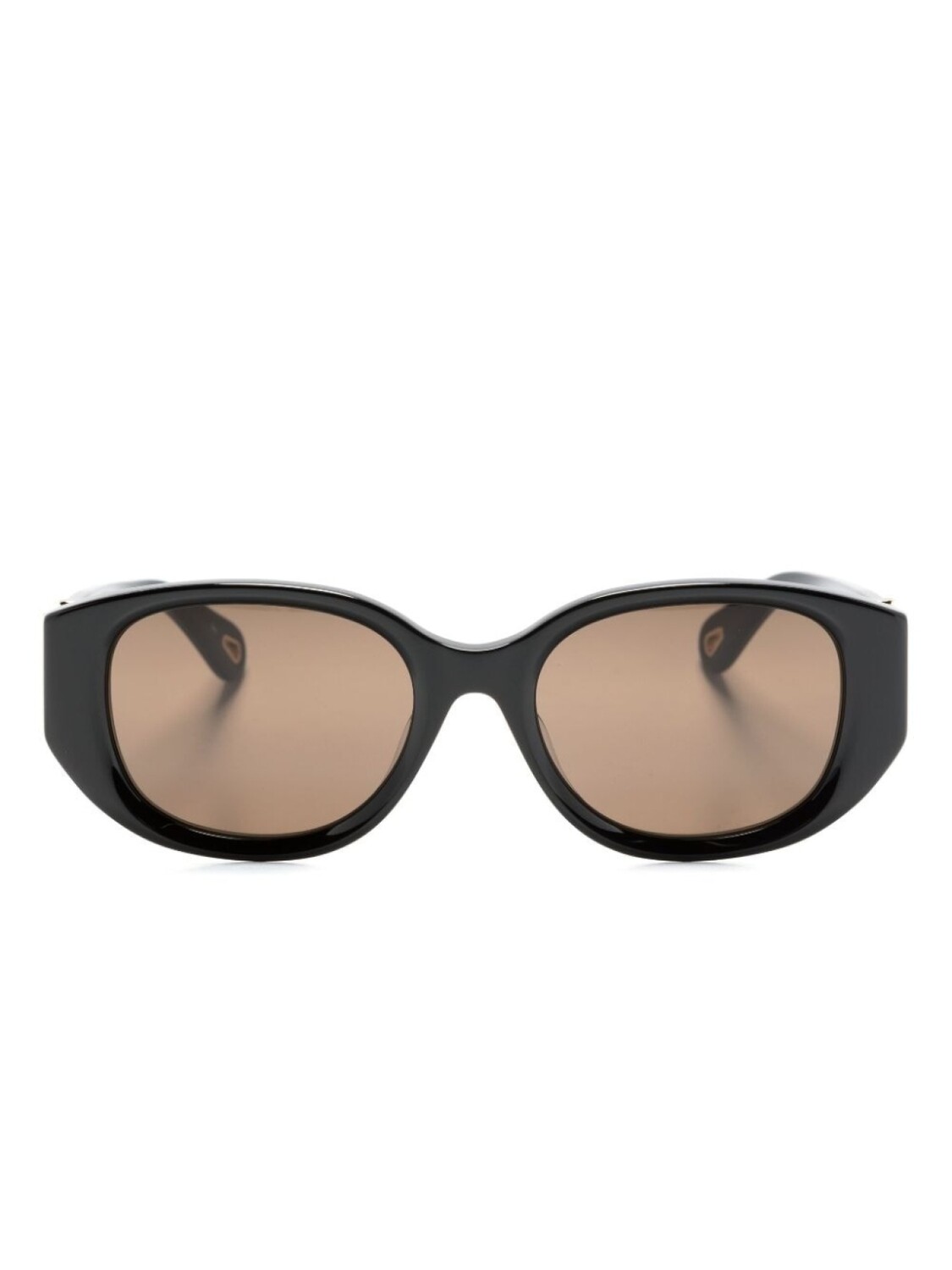 

Chloé Eyewear солнцезащитные очки в круглой оправе с логотипом, черный