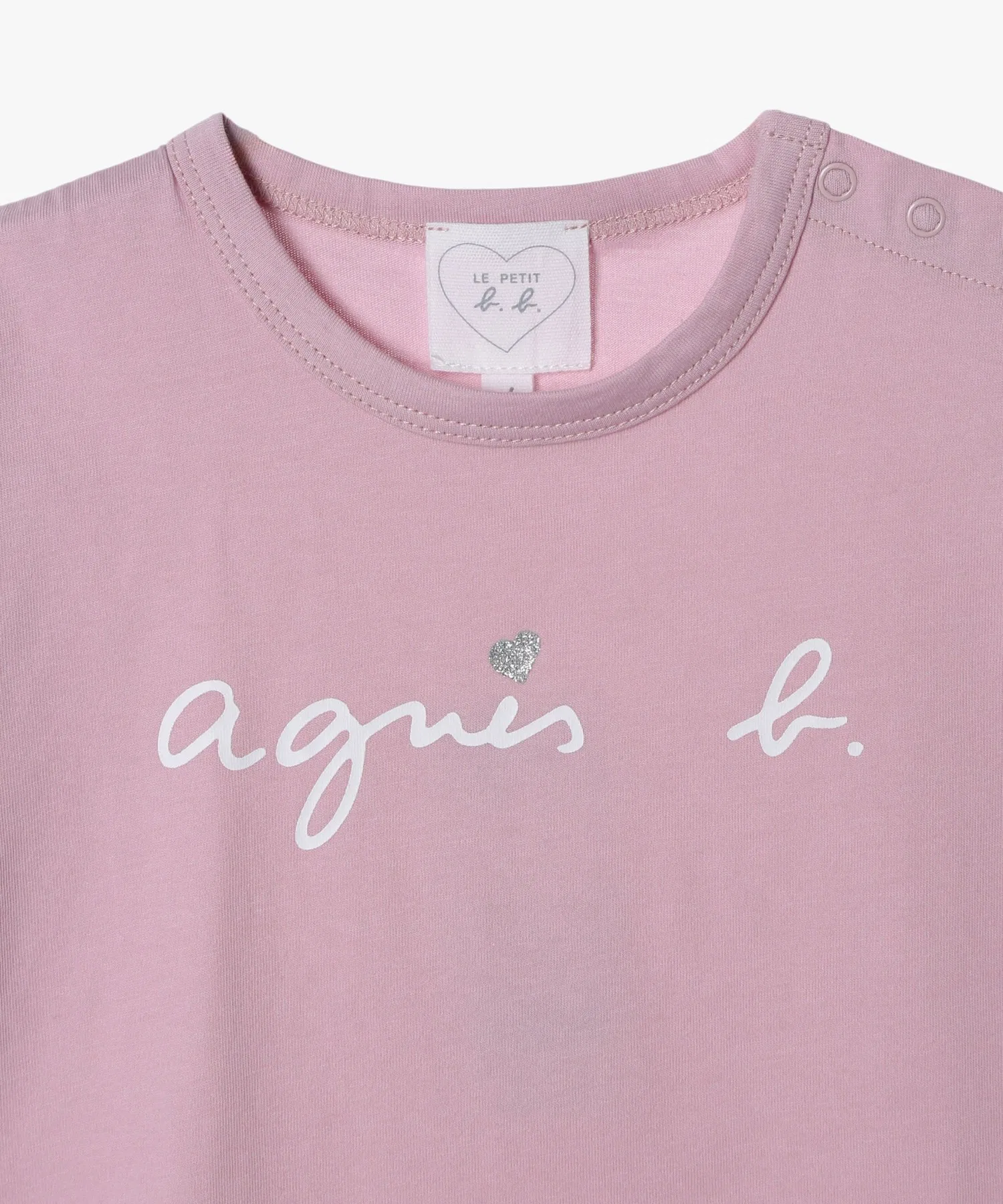 Детская футболка с коротким рукавом agnes b. с принтом сердца — фото 3