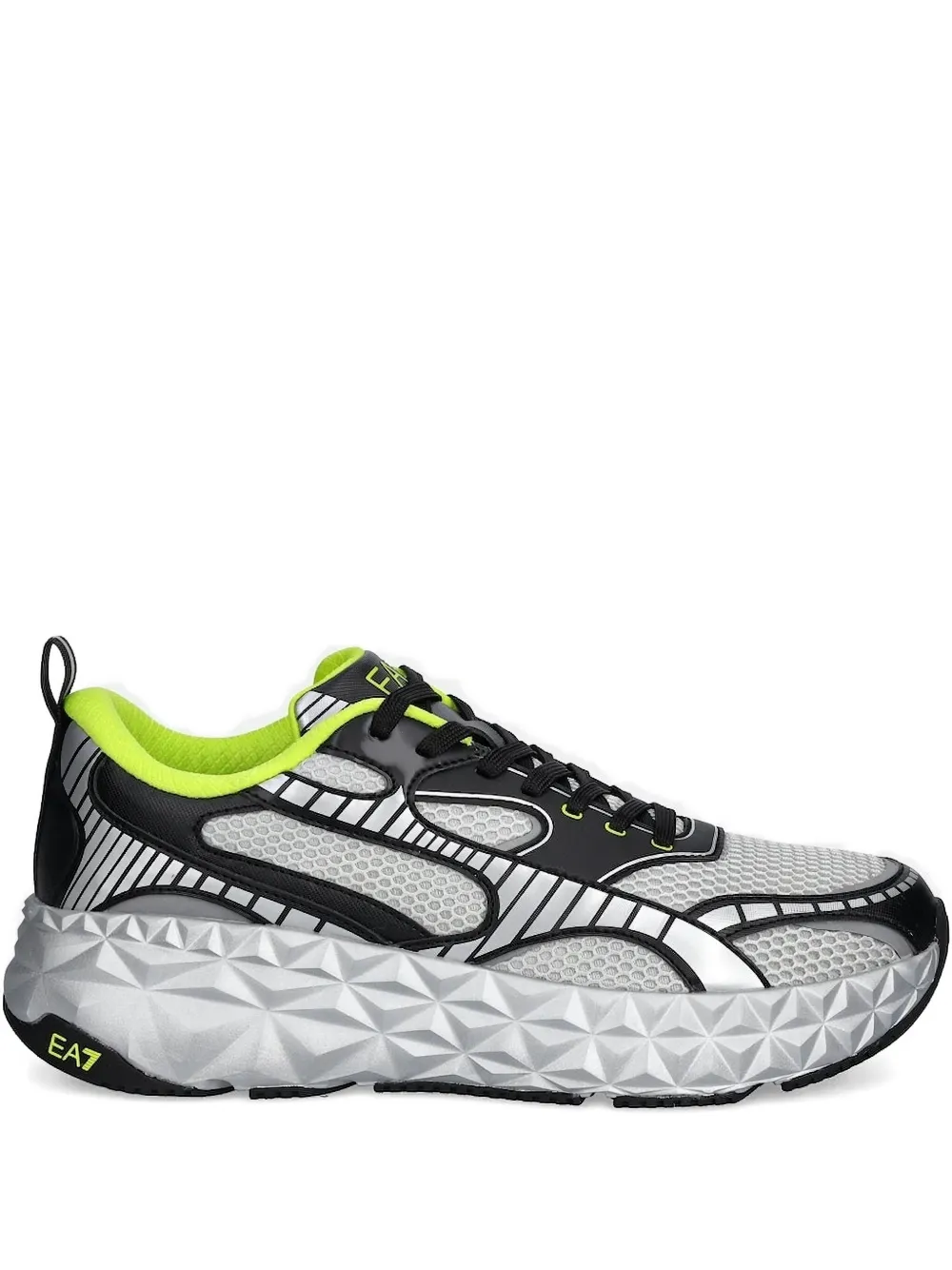 

Кроссовки с геометричным узором Ea7 Emporio Armani, серый