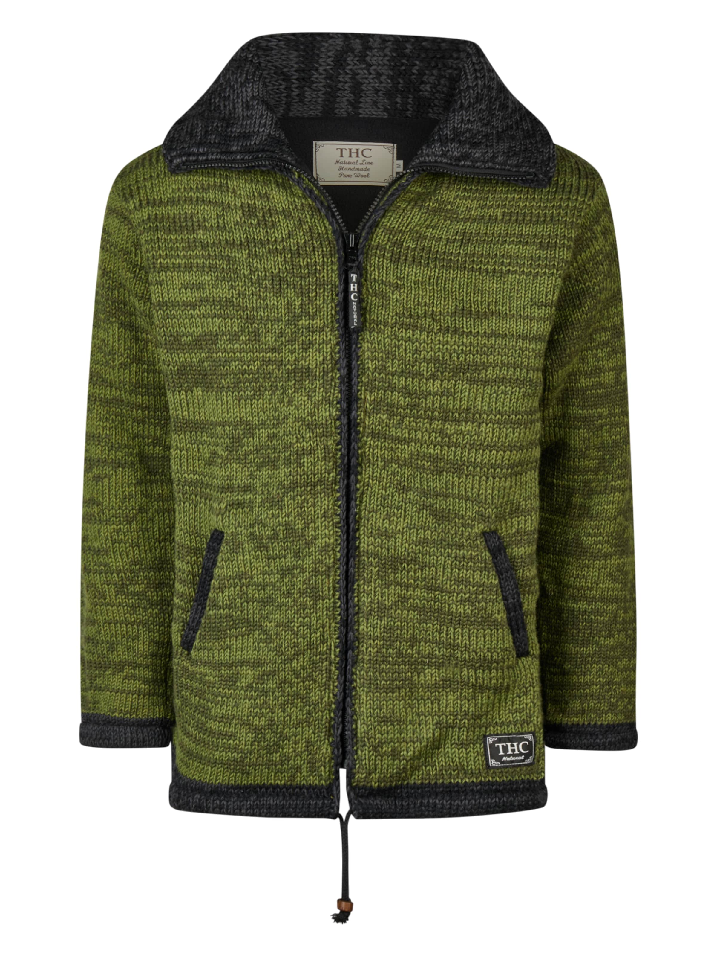 

THC Natural Line Вязаное пальто '904' в темно-зеленом цвете