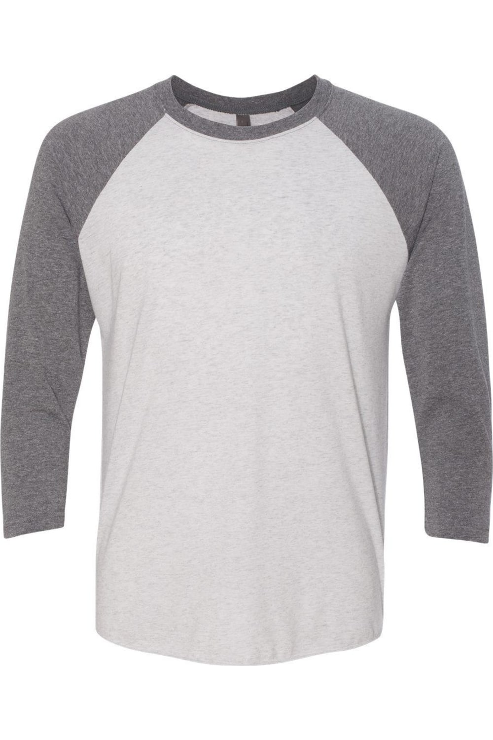 

Футболка унисекс Triblend с рукавами реглан три четверти Next Level, цвет premium heather sleeves/ heather white body