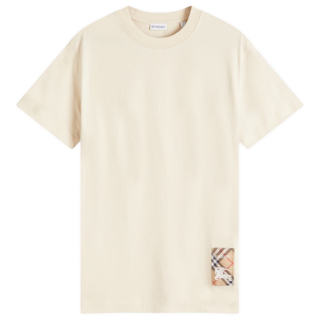 

Футболка с контрольной биркой Burberry, цвет nutmeg