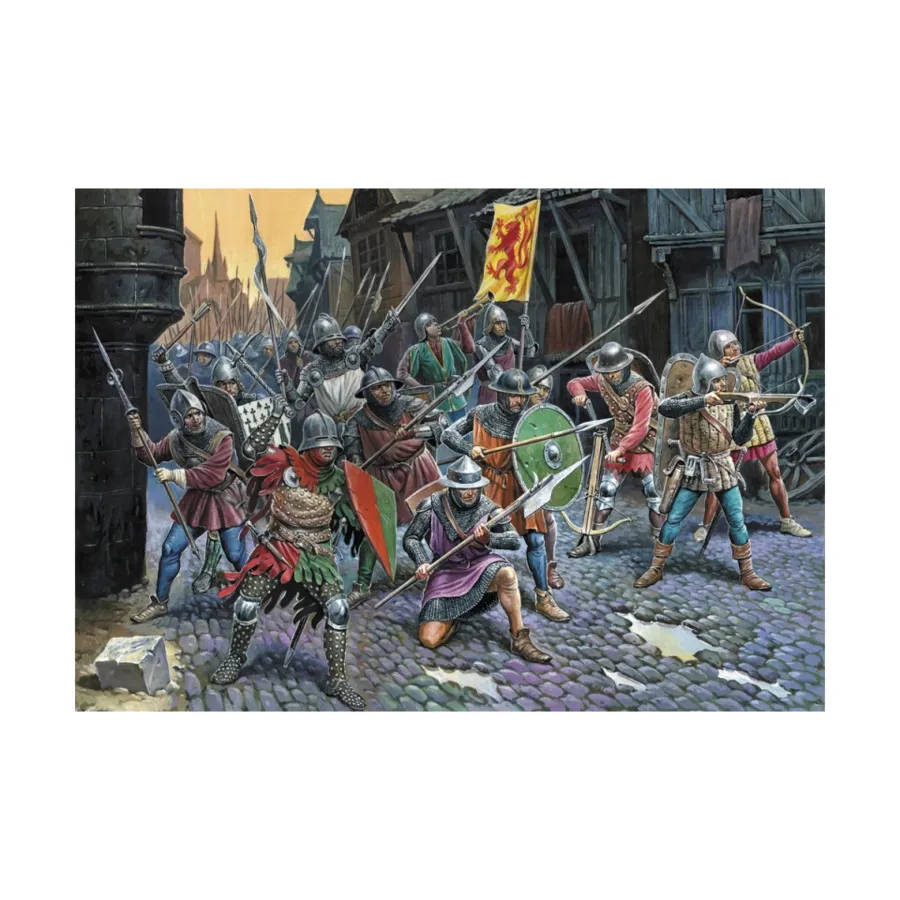 

Французская пехота Столетней войны – 14-15 века, Historical Miniatures - Middle Ages (1:72) (Zvezda)