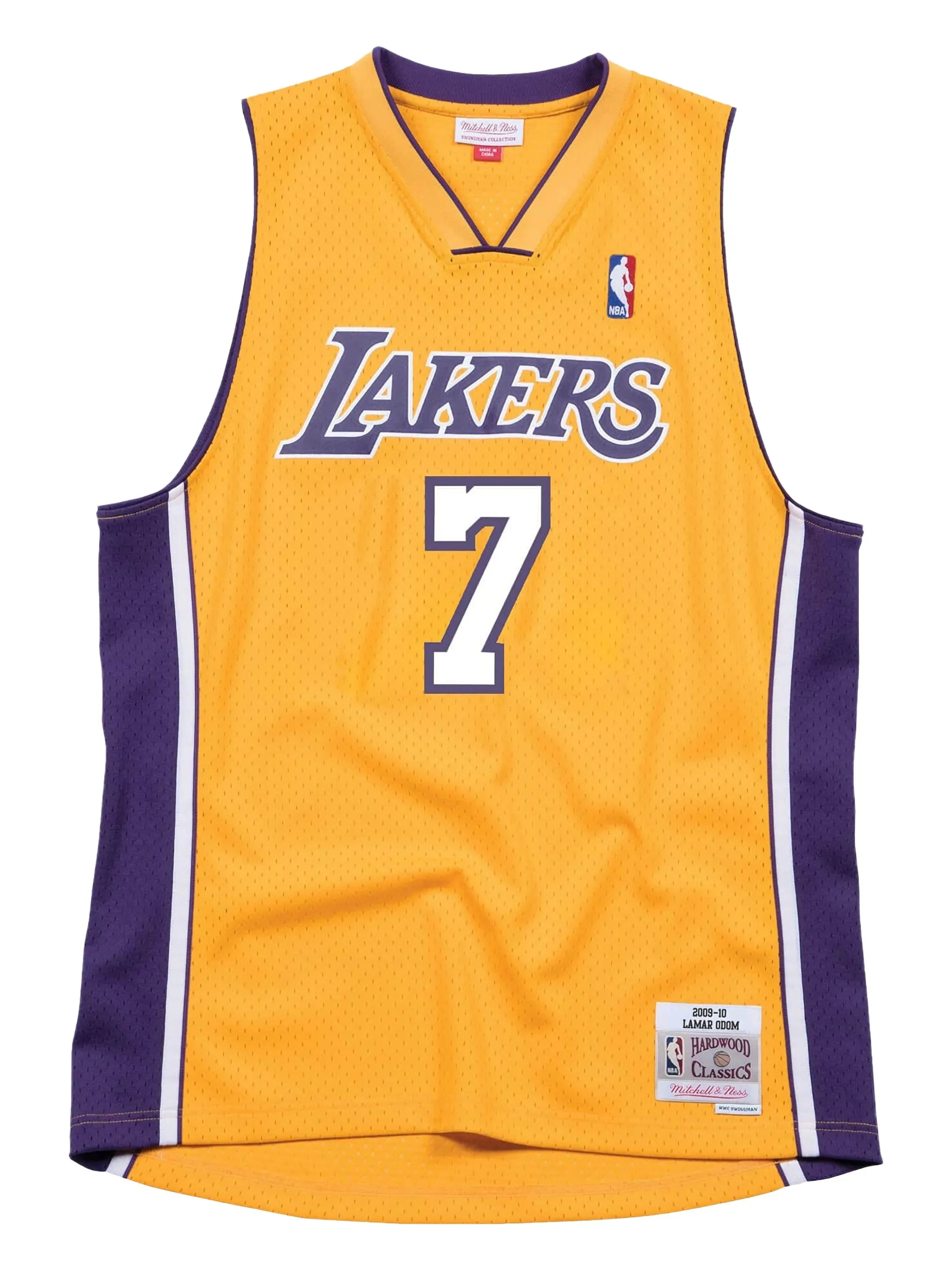 

Топ Lamar Odom NBA Los Angeles Lakers 2009 Swingman Mitchell & Ness, желтый