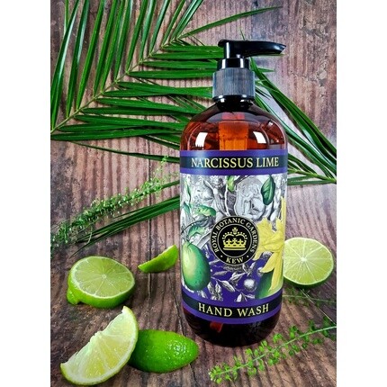 The English Soap Company Kew Gardens Роскошный гель для рук и тела с алоэ вера и витамином Е, запах нарцисса и лайма, 500 мл — фото 2