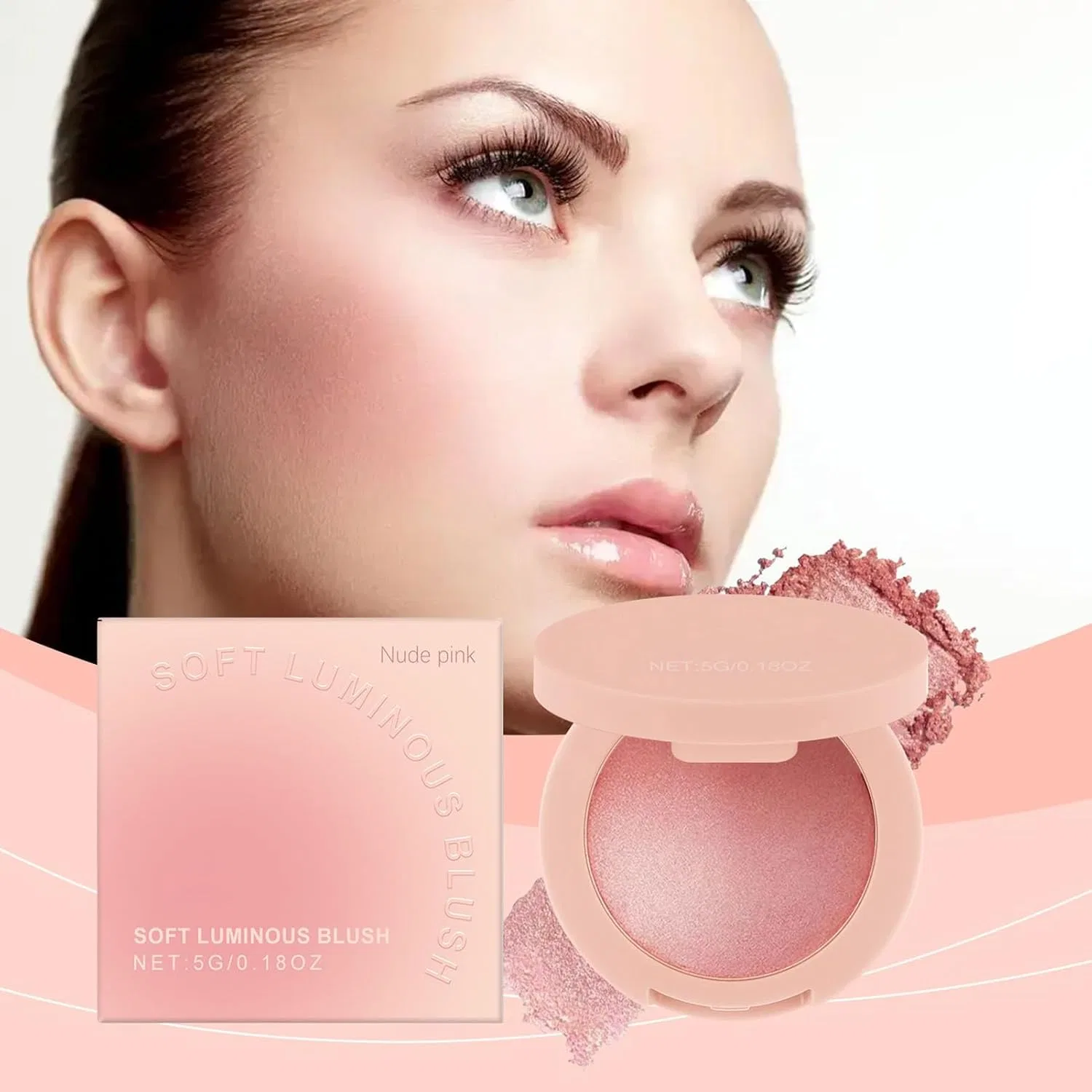 Румяна с блеском Nude Pink — фото 2