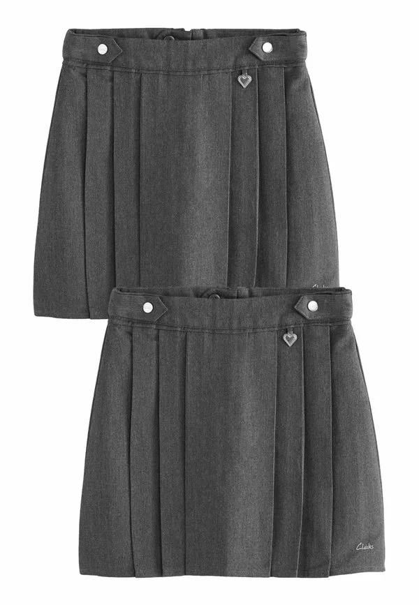 Обычная посадка, юбка-трапеция из двух частей. Clarks, Grey
