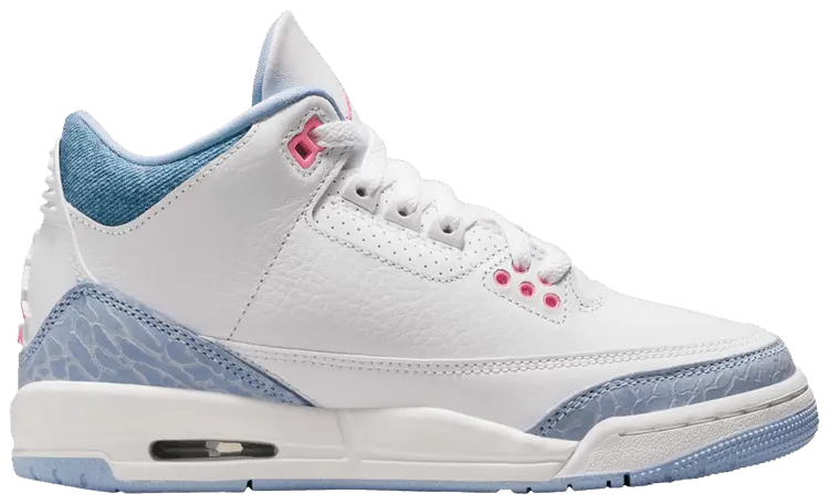

Кроссовки Air Jordan 3 Retro GS 'White Cobalt Bliss', белый