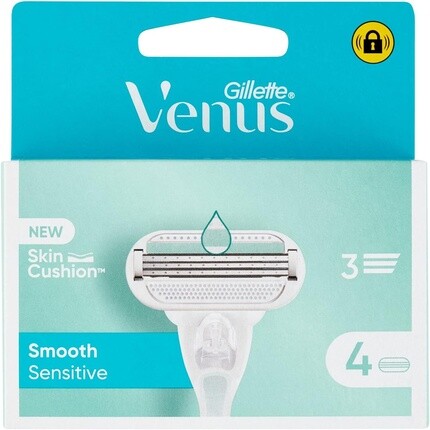 

Стержни для женской бритвы Gillette Venus Deluxe Smooth Sensitive, 5 лезвий — в упаковке 4 шт.