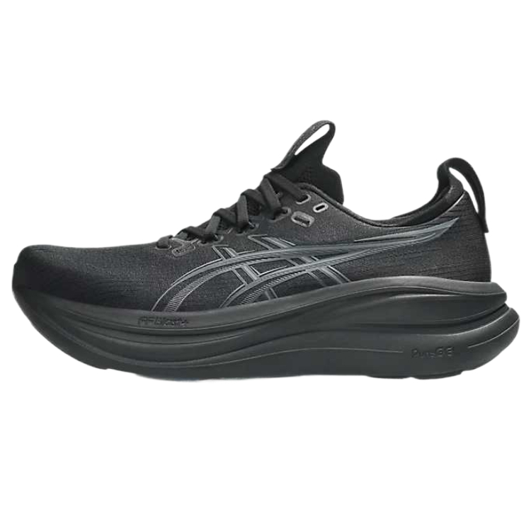

GEL NIMBUS 28 амортизирующие дышащие кроссовки Low top для мужчин ASICS, черный/graphite серый