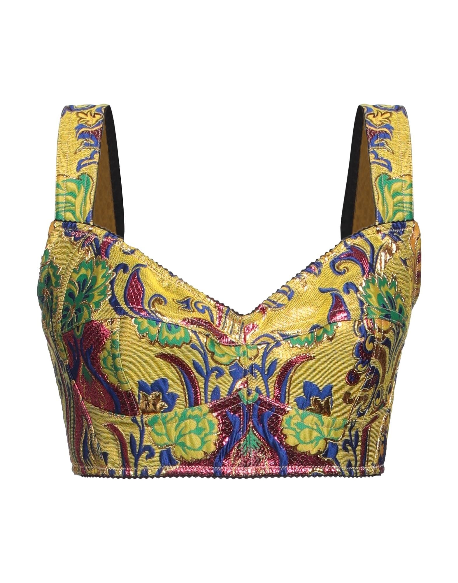 

Кроп-топ Dolce&Gabbana, желтый