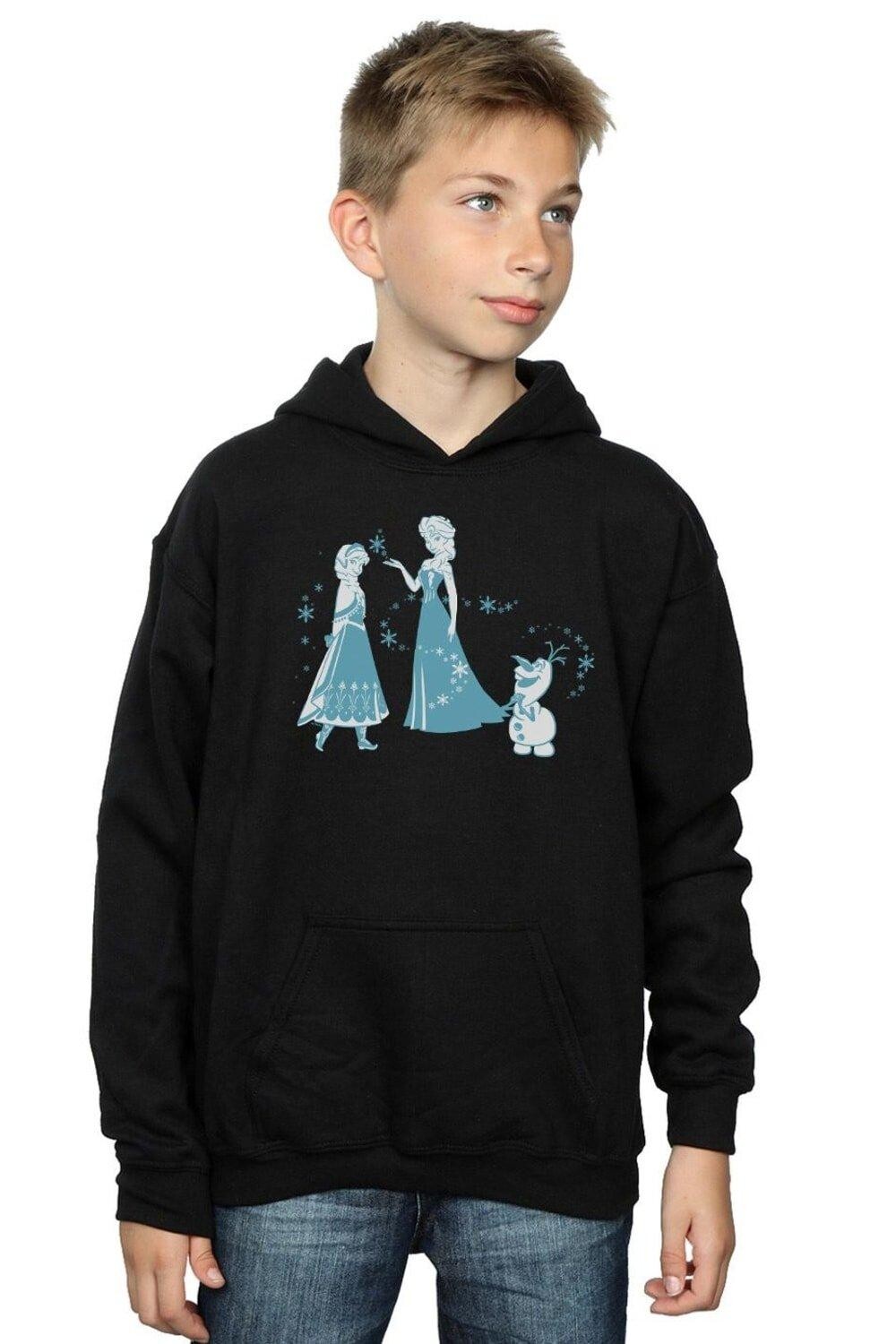 

Толстовка со снежинками Frozen Magic Disney, черный