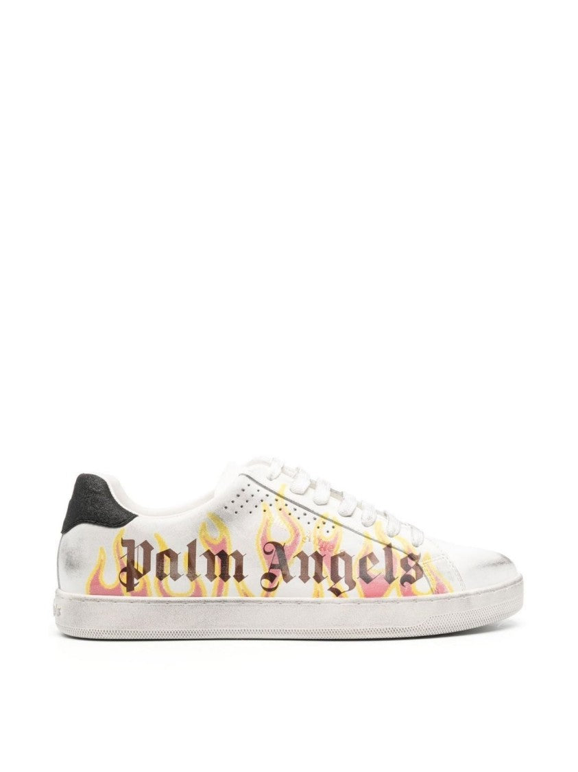 

Кроссовки с принтом пламени Palm Angels, Neutrals
