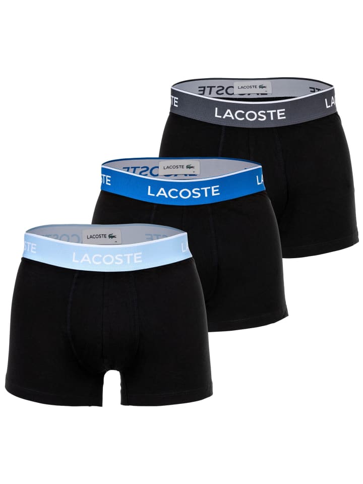 

Боксерские трусы Lacoste, цвет schwarz/blau/grau