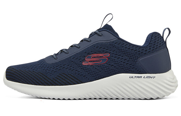 

Skechers Bounder Lifestyle Shoes Men Low-top White/Royal Blue/Fern Green