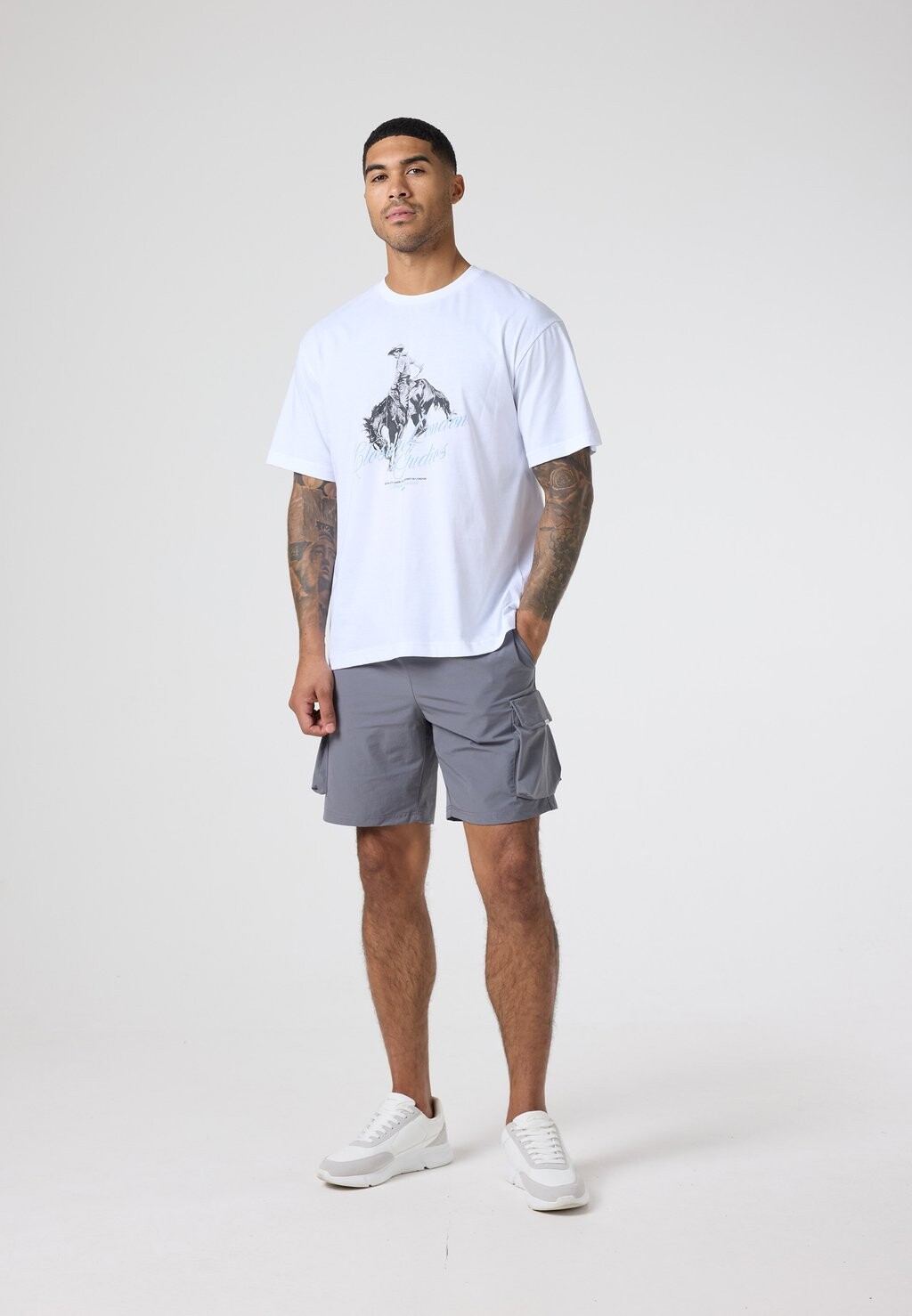 

Футболка с принтом RELAXED FIT COWBOY TEE CLOSURE London, белый