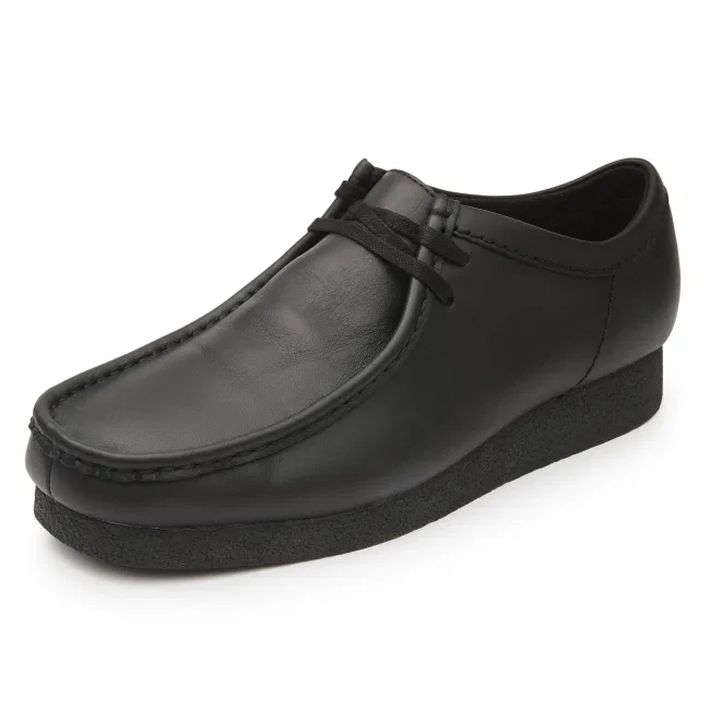 Мужские чёрные водонепроницаемые ботинки Wallabee Evo от Clarks