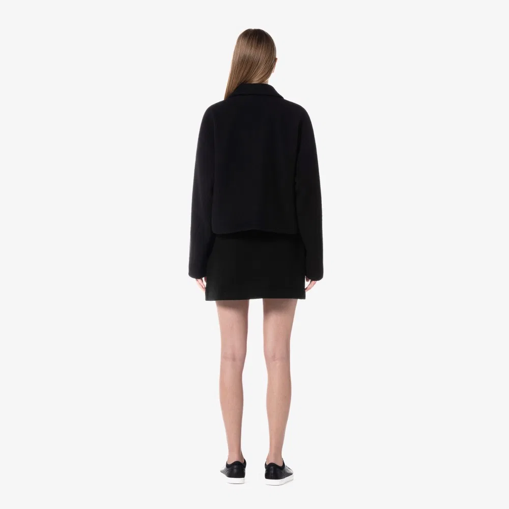 Юбка мини Lacoste шерстяная, черная — фото 3
