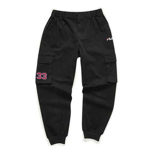 

Брюки fila casual knitted trousers for men black Fila Fusion, черный