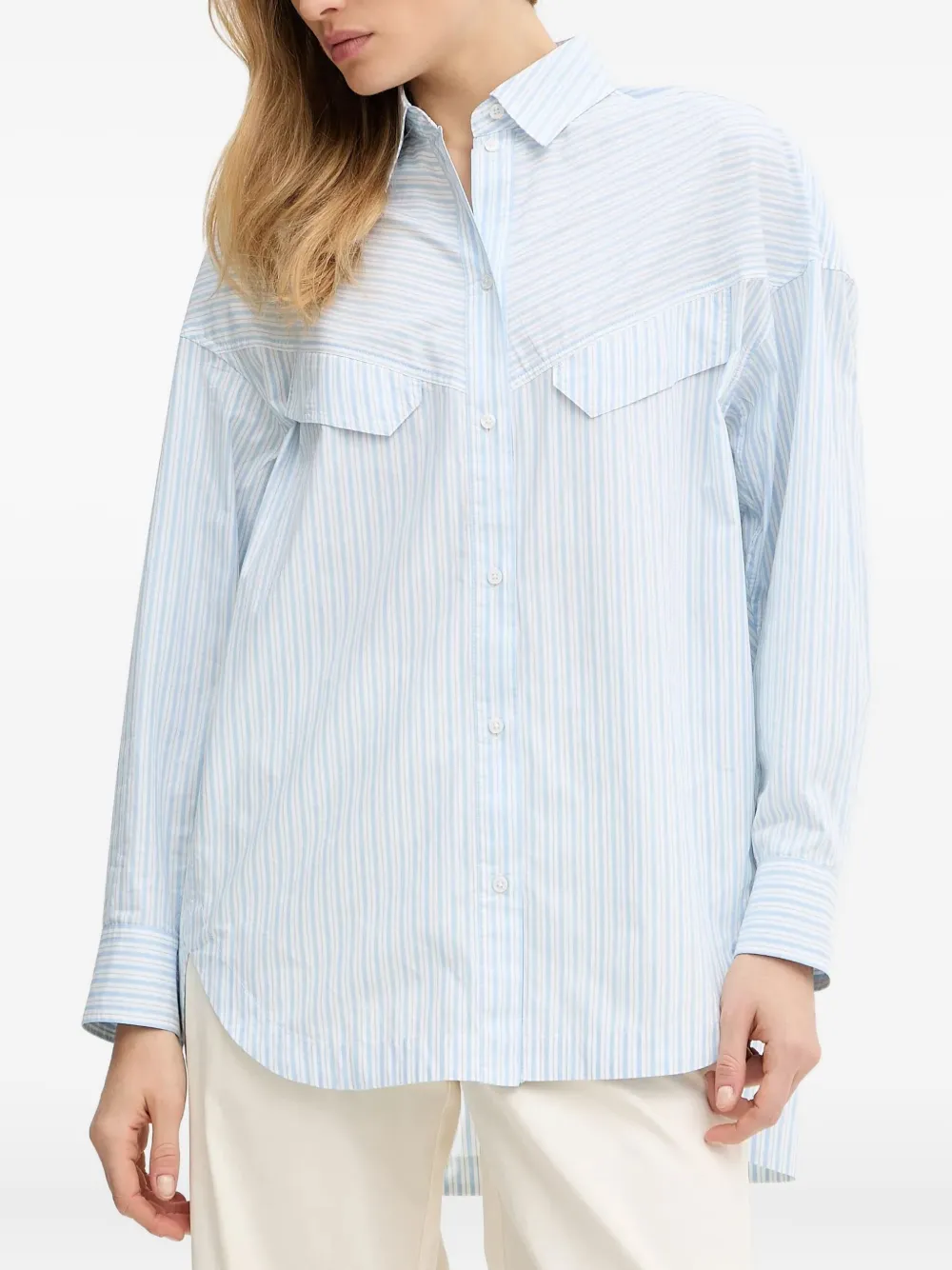 

Рубашка с карманом BOSS, синий