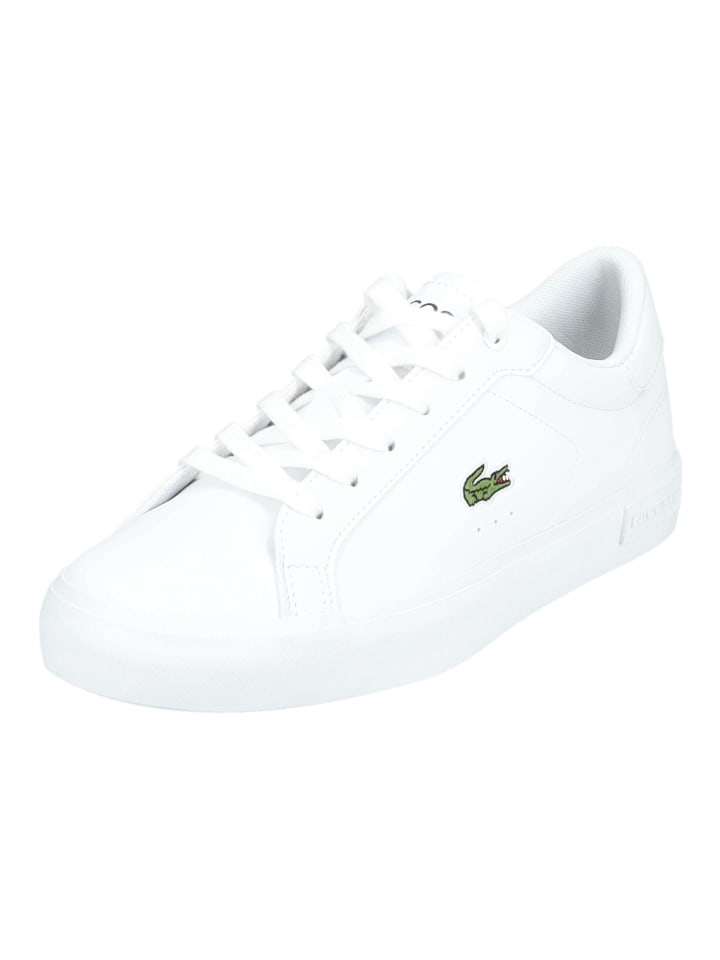

Кроссовки на шнуровке Lacoste, белый