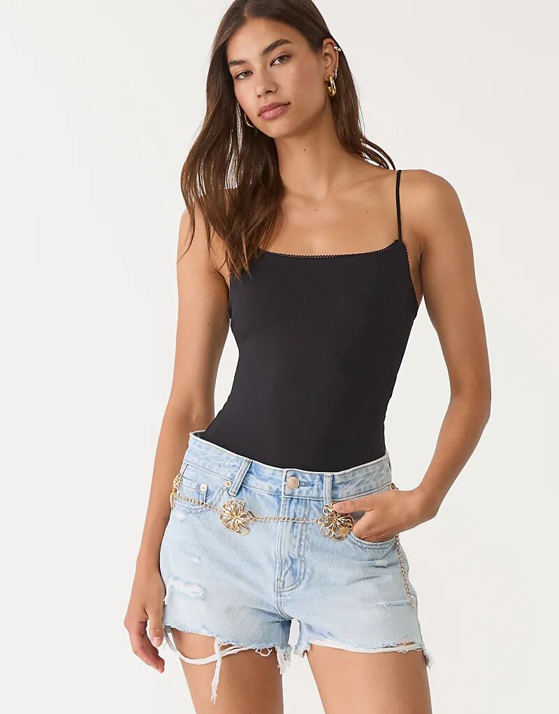 

Боди Stradivarius черного цвета