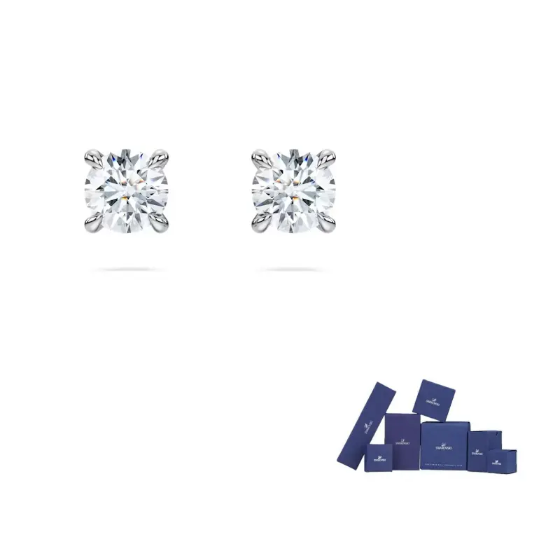 

Swarovski Серьги-гвоздики из белого золота 585 пробы