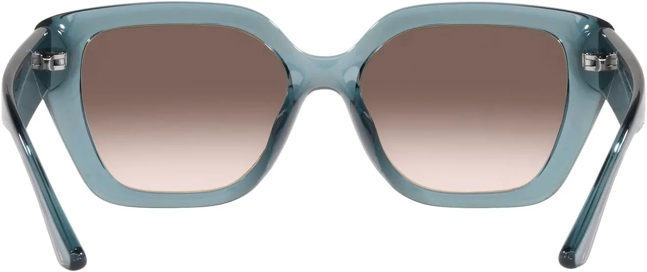 

Женские солнцезащитные очки Armani Exchange Ax4125su универсальной посадки, прямоугольной формы, Shiny Transparent Azure/Clear Gradient Blue Mirrored Silver